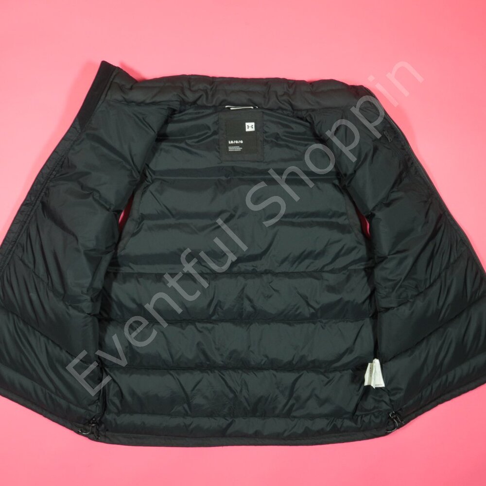 Under Armour Storm Down Vest Mens L Black Puffer 700 Fill Sportstyle - Picture 4 of 7